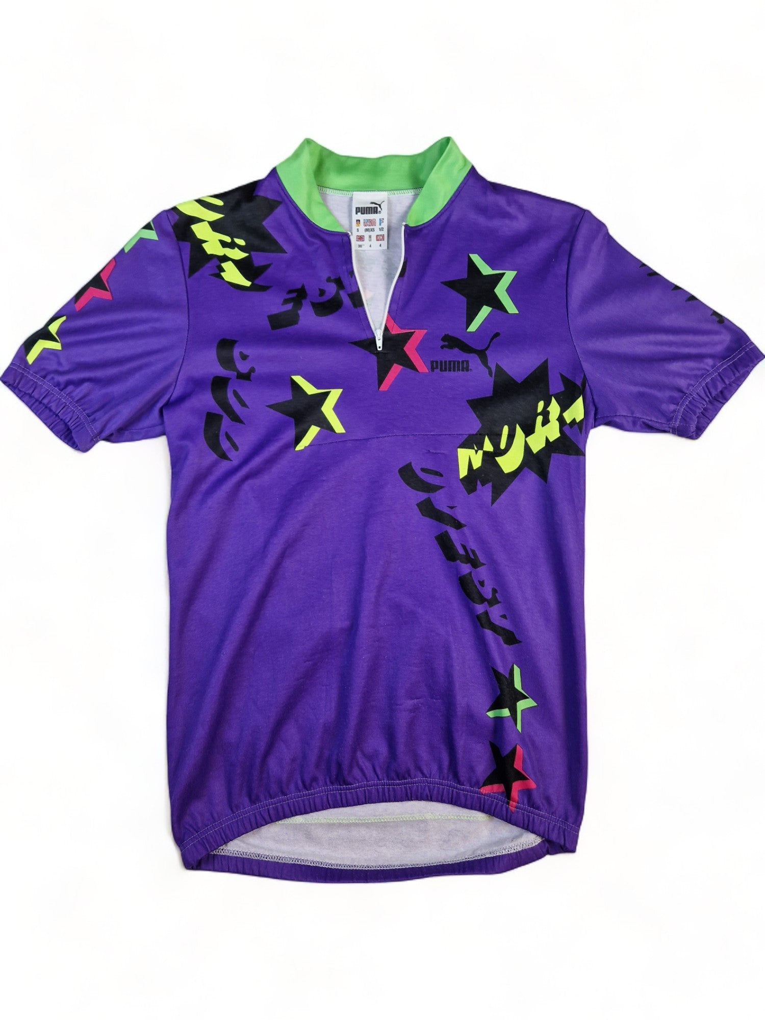 Vintage Puma Rad-Trikot Made In Italy Lila S