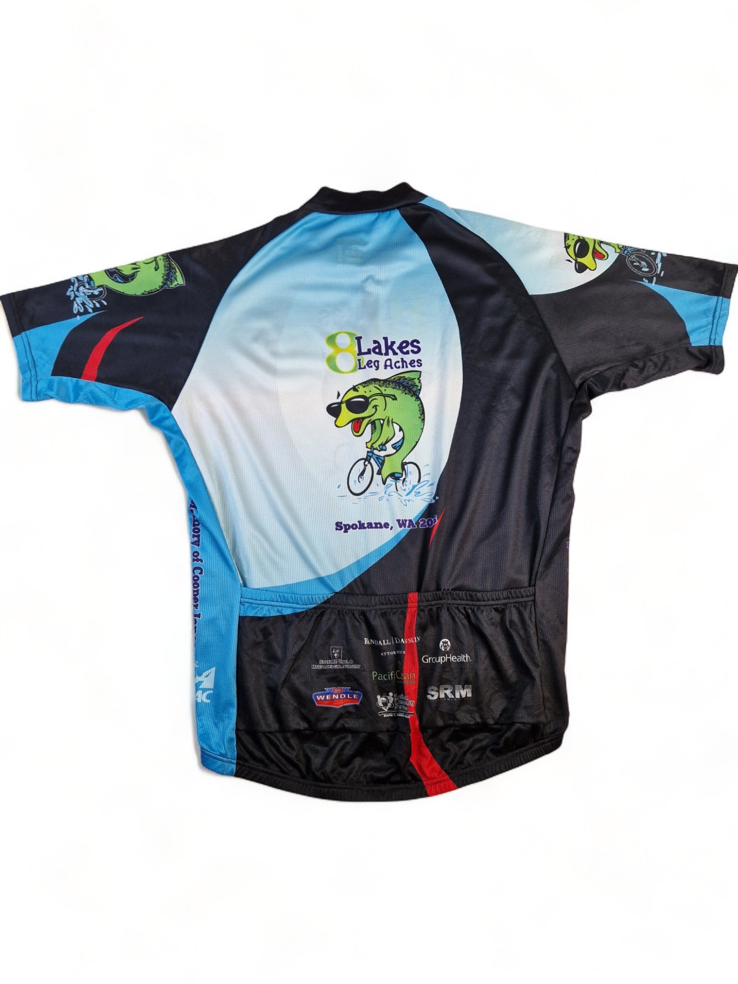 Atac Rad-Trikot 8 Lakes Leg Aches Made In Canada Schwarz Blau XL