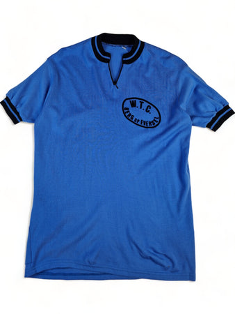 Vintage Raxar Rad-Trikot Fietsen Van Houdt Heusden Made In Belgium Blau (7) L-XL