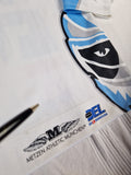 Metzen Athletic München Eishockey-Jersey Hamburg Freezers Mit Unterschriften Blau Weiß M-L
