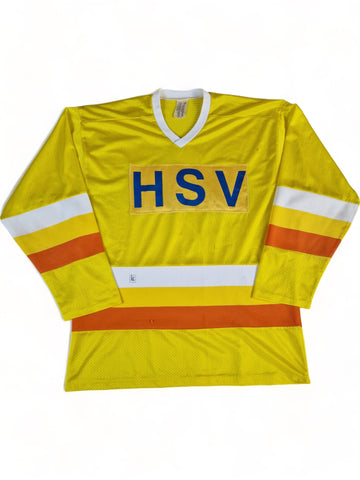 Vintage Koho Eishockey-Trikot HSV #1 Lada Made In Finland Gelb XL