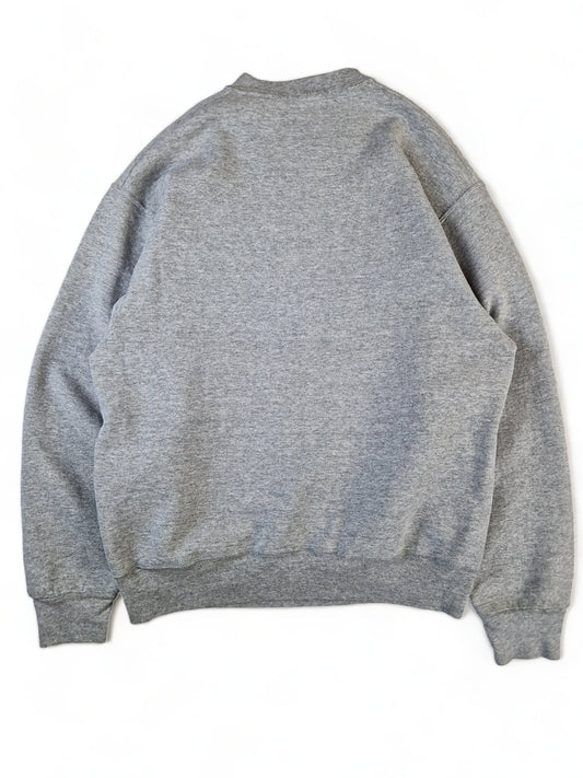 Vintage Fruit Of The Loom Sweater "News Cafe South Beach" Made In USA Grau M
