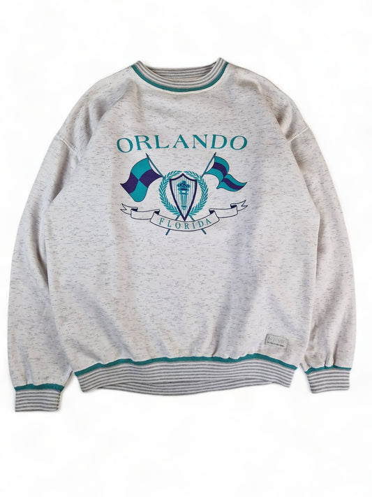 Vintage Gear For Sports Sweater Orlando Florida Made In Korea Grau XL