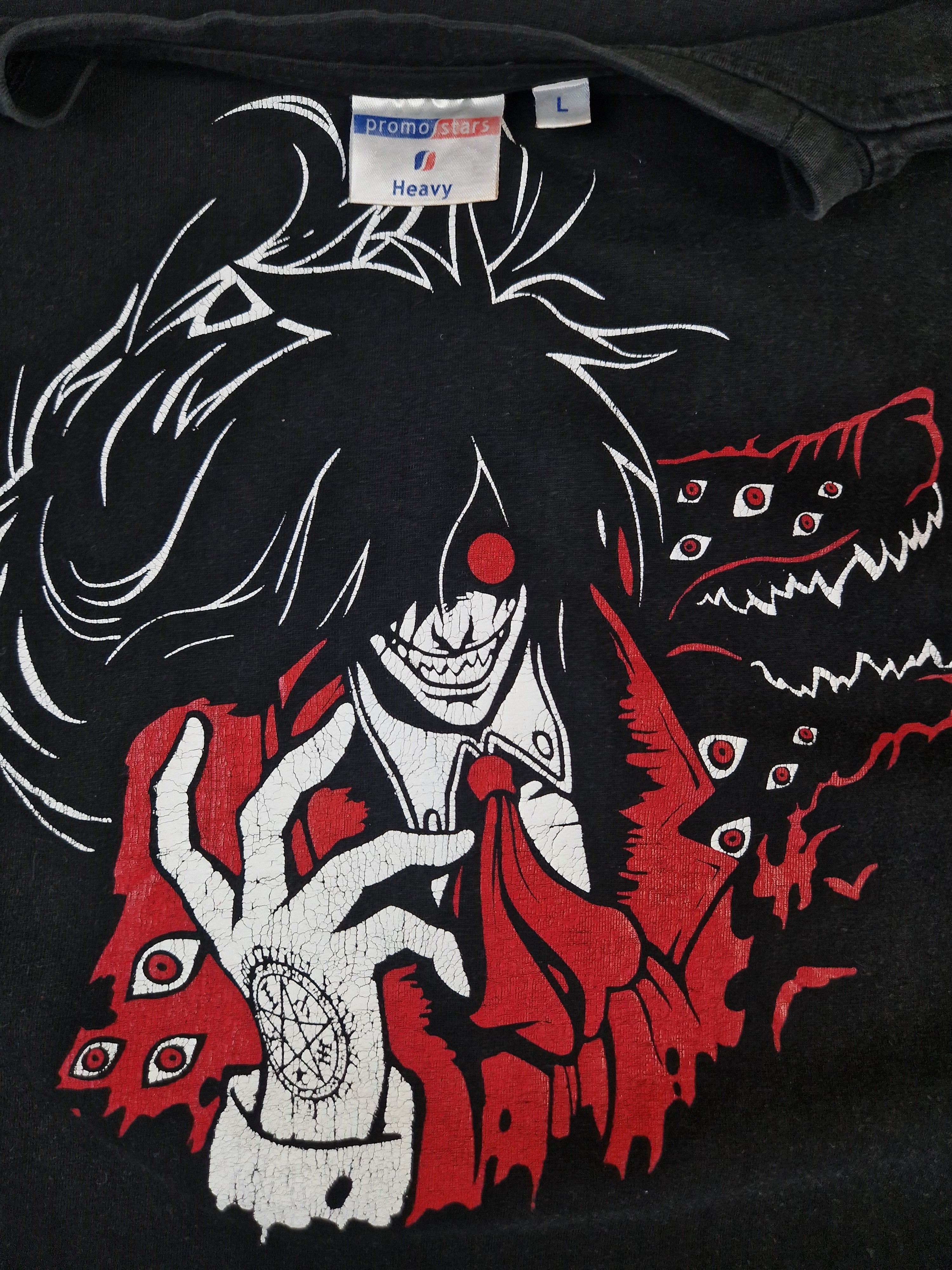 Vintage Promo Stars Shirt Van Helsing Anime Print Schwarz L - RareRags