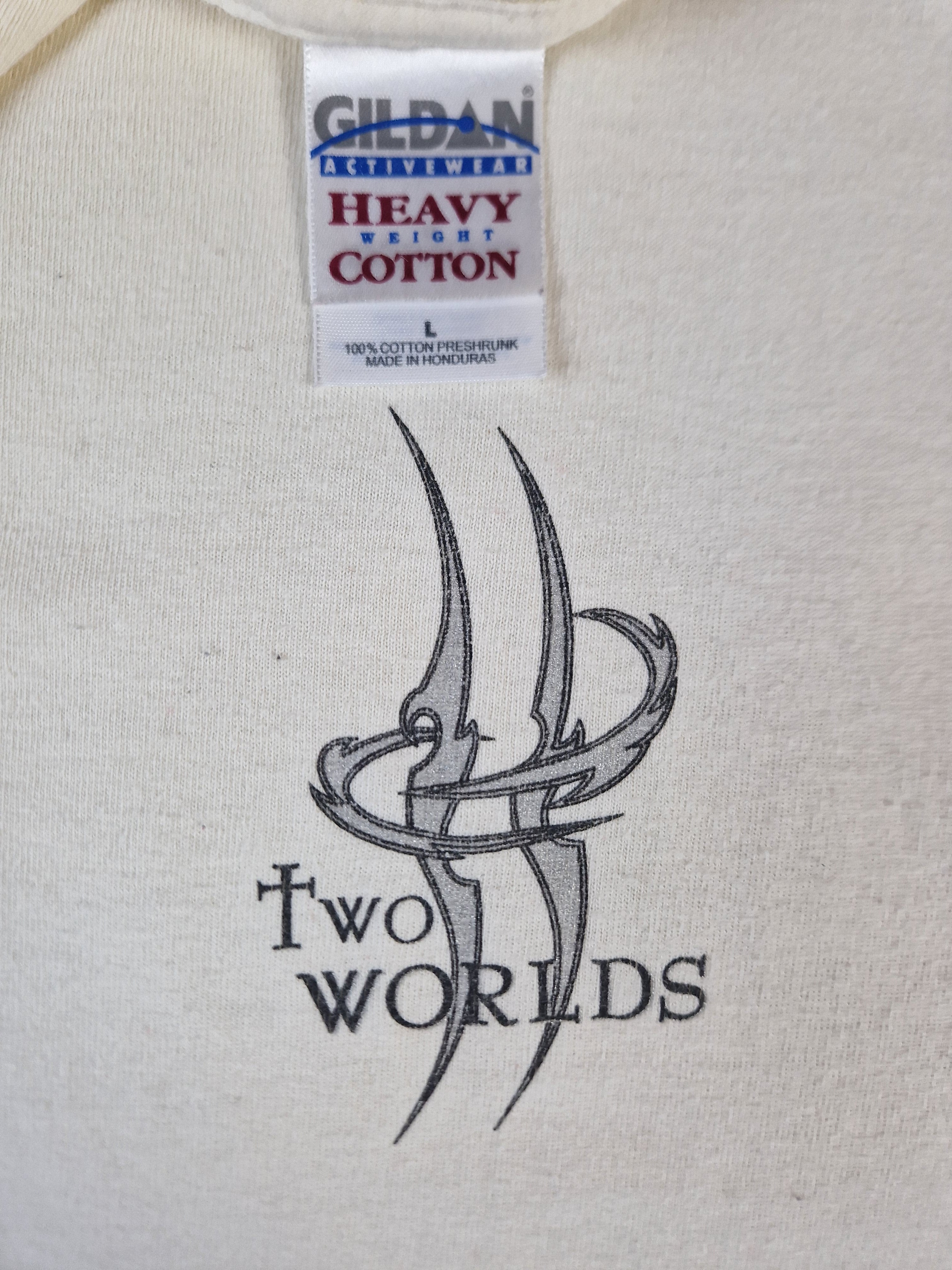 Gildan Shirts Two Worlds Gamer Promo Weiß L