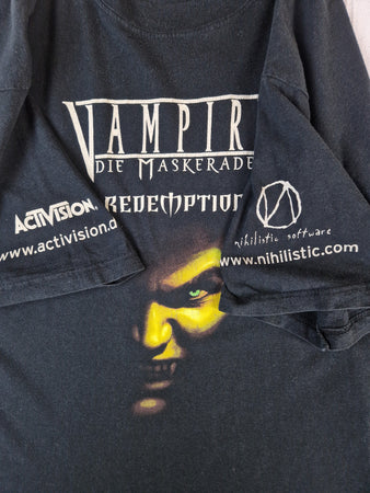 Vintage Promodoro Shirt Gaming Die Maskerade Redemption 2000 Activision x Nihilistic Schwarz L-XL