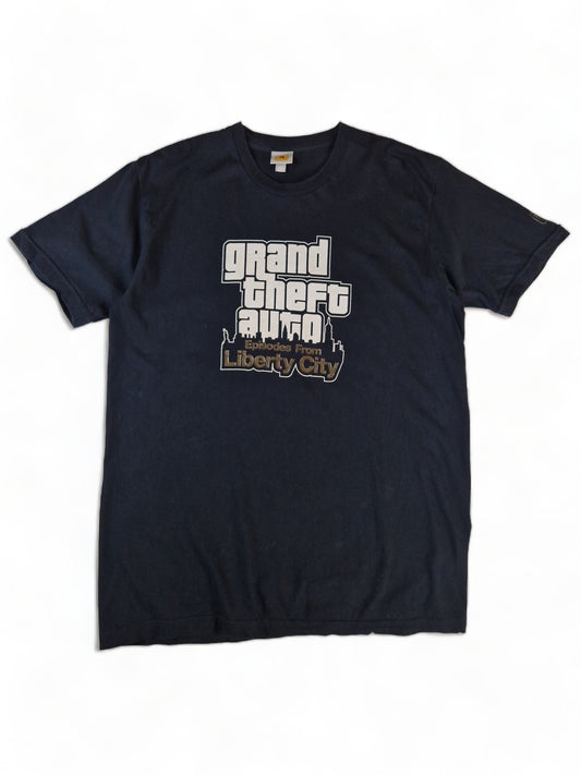 GTA Shirt Rockstar Grand Theft Auto IV 2008 Schwarz L