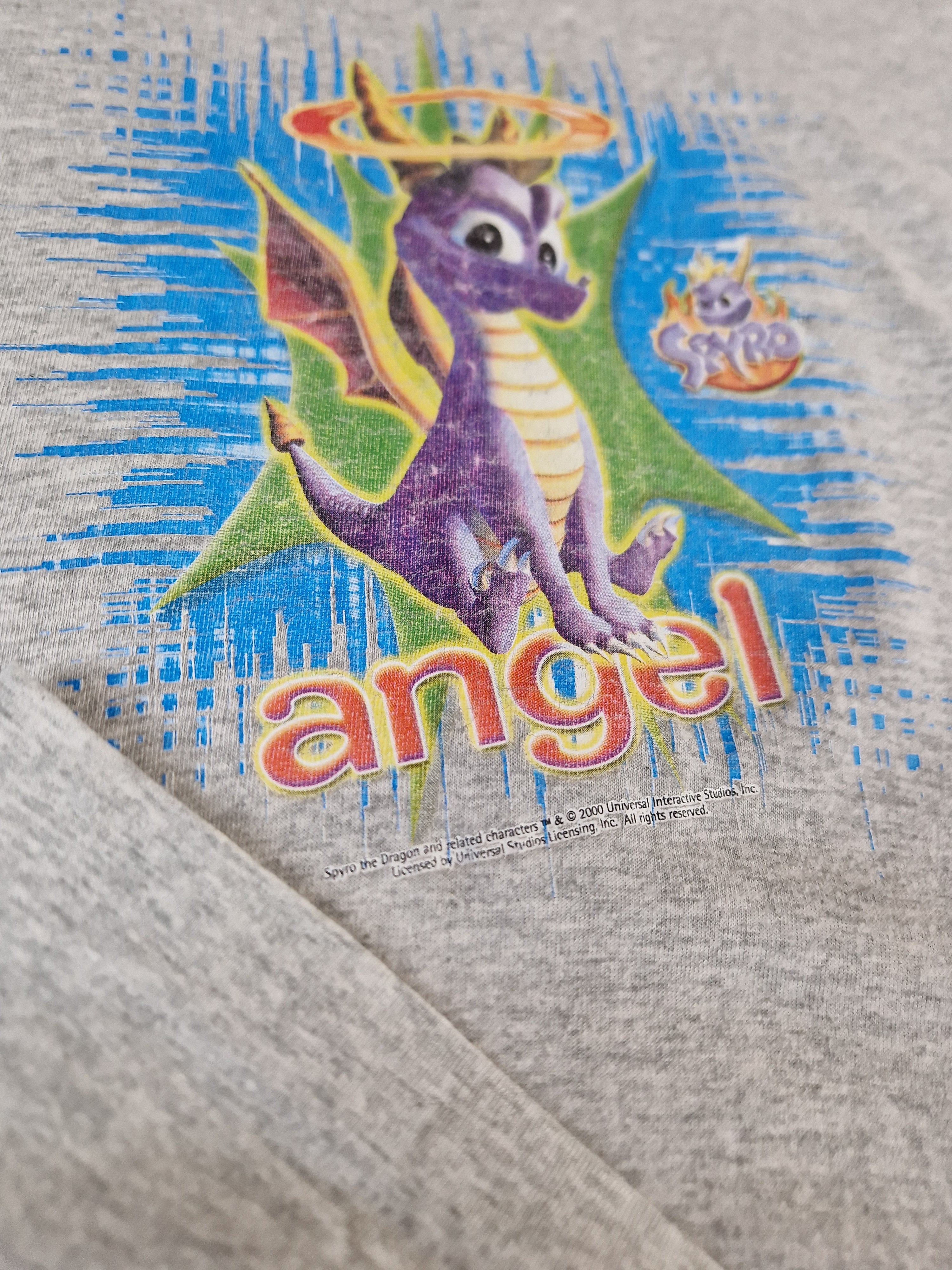 Vintage Universal Shirt Spyro The Dragon 2000 Single Stitch Grau L-XL - RareRags
