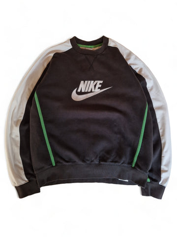 Nike Sweater Spellout Basic Schwarz Weiß M