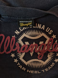 Vintage Wrangler Sweater Basic Logo Print Dunkelblau XXL
