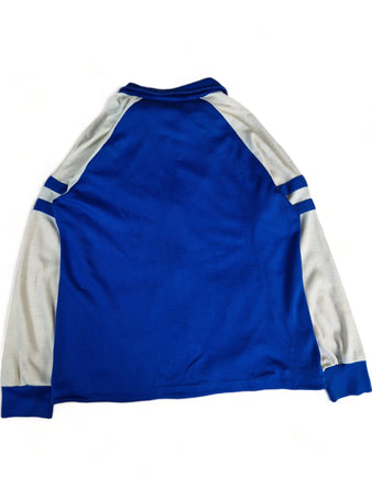 Vintage Ellesse Sportjacke 70s Olympia Made In Italy Blau Weiß XL