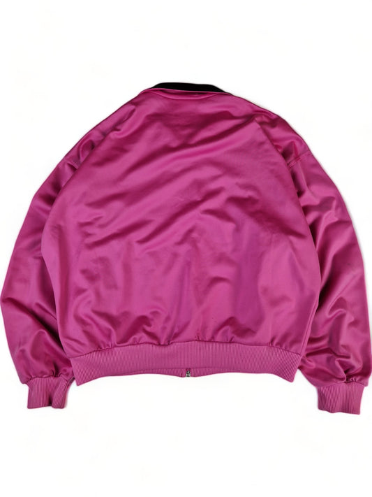Vintage Diadora Sportjacke Logostreifen Rosa (42) S-M