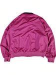 Vintage Diadora Sportjacke Logostreifen Rosa (42) S-M