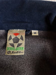 Vintage Lotto Sportjacke Calcio Italia Fußball Grau Blau M