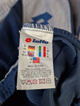 Vintage Lotto Sportjacke Calcio Italia Fußball Grau Blau M
