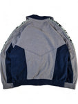 Vintage Lotto Sportjacke Calcio Italia Fußball Grau Blau M