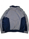 Vintage Lotto Sportjacke Calcio Italia Fußball Grau Blau M