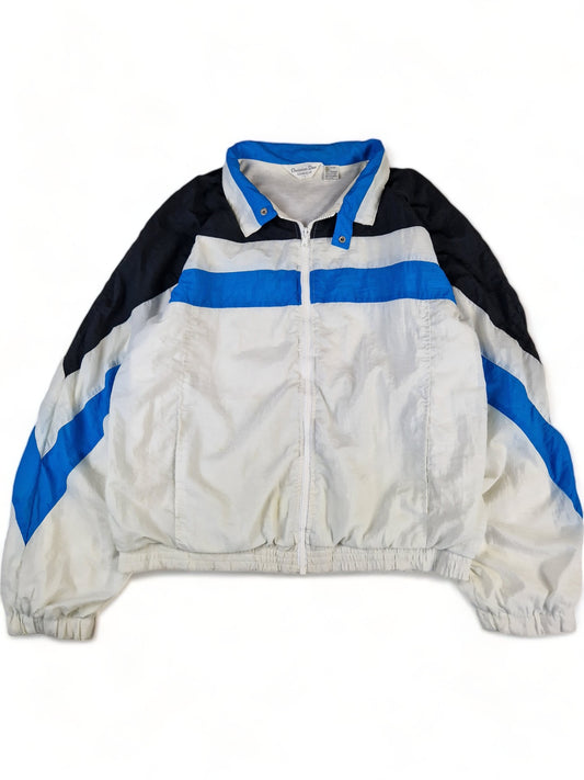 Vintage Christian Dior Sportjacke Weiß Schwarz L