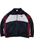 Vintage Reebok Sportjacke Großes Logo Auf Dem Rücken Weiß Schwarz XXL