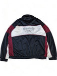 Vintage Reebok Sportjacke Großes Logo Auf Dem Rücken Weiß Schwarz XXL