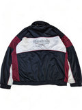 Vintage Reebok Sportjacke Großes Logo Auf Dem Rücken Weiß Schwarz XXL