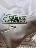 Vintage Lacoste Sportjacke Tennis Weiß Navy L-XL