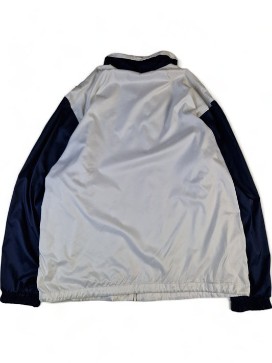 Vintage Lacoste Sportjacke Tennis Weiß Navy L-XL