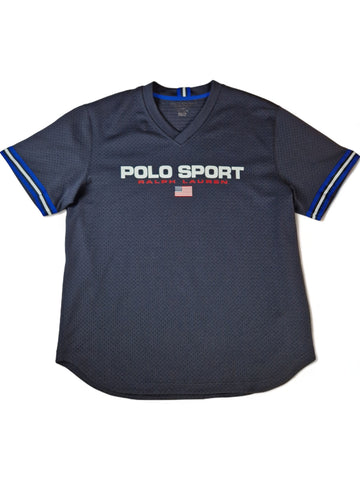 Ralph Lauren Shirt Polo Sport Big Logo Schwarz L-XL