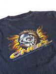 Vintage O'neil Bootleg Shirt Backprint Dunkelblau M-L