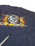 Vintage O'neil Bootleg Shirt Backprint Dunkelblau M-L
