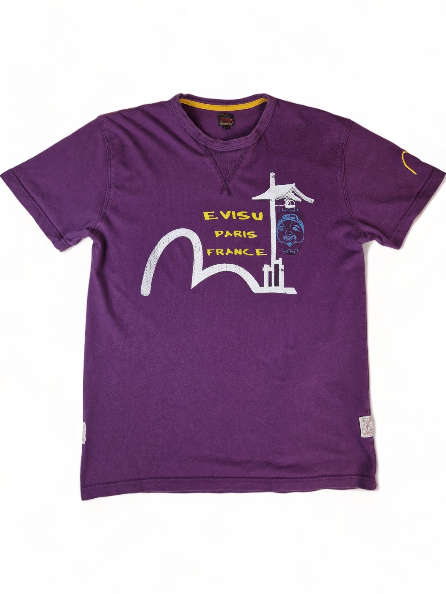 Evisu Shirt Y2K Vibe Lila L - RareRags