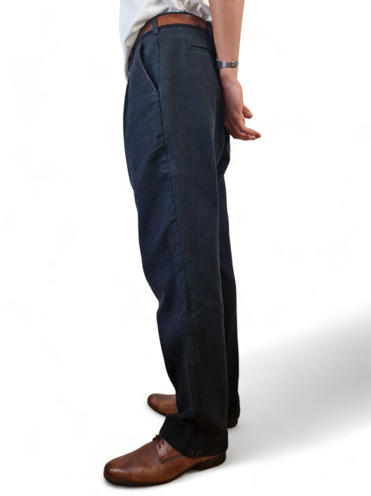 Omen Stoffhose Handmade In Hamburg Dicker Stoff Riri Zip Schwarz XL-XXL