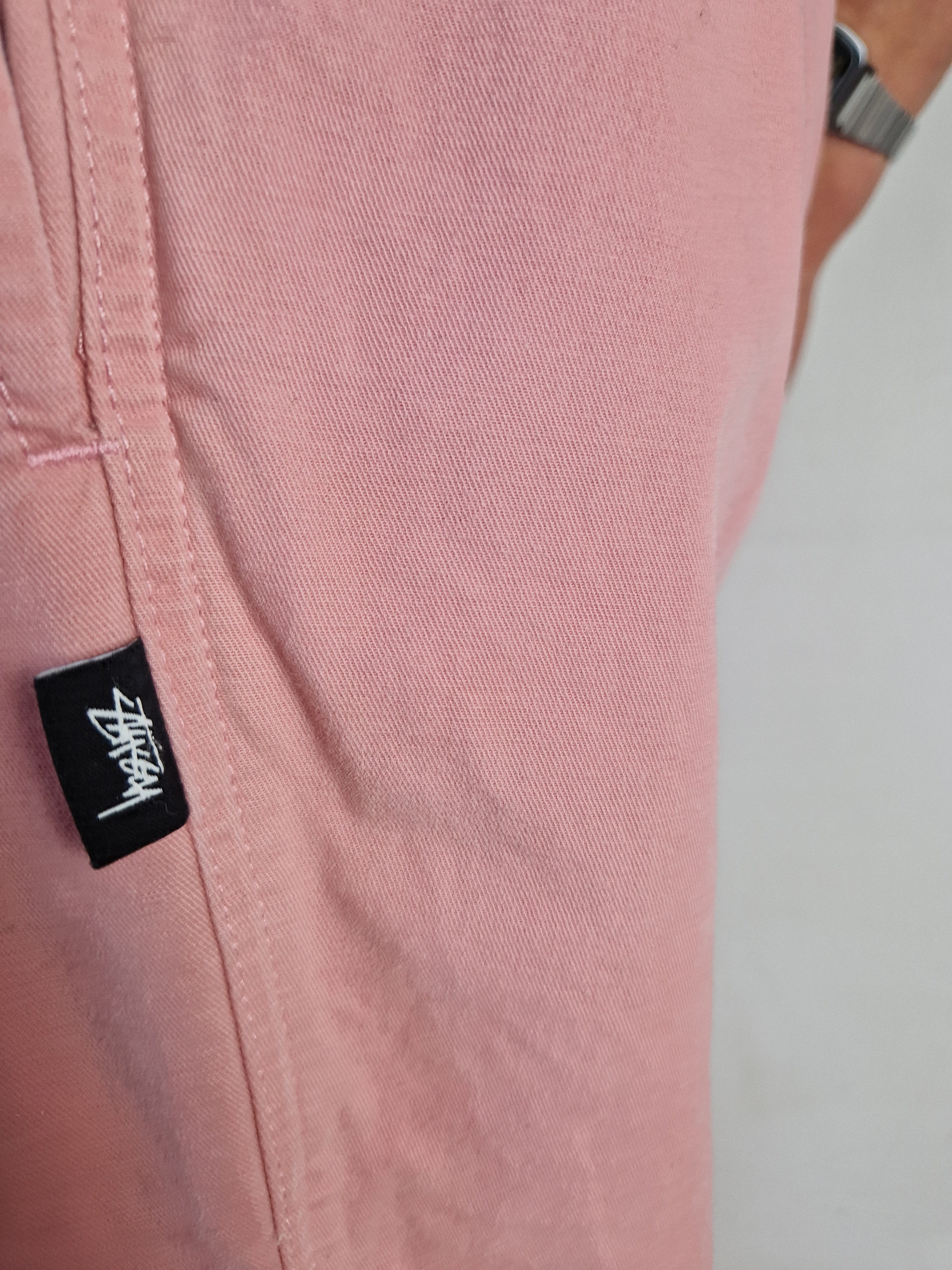 Stüssy Stoffhose Mit Bändsel Rosa L
