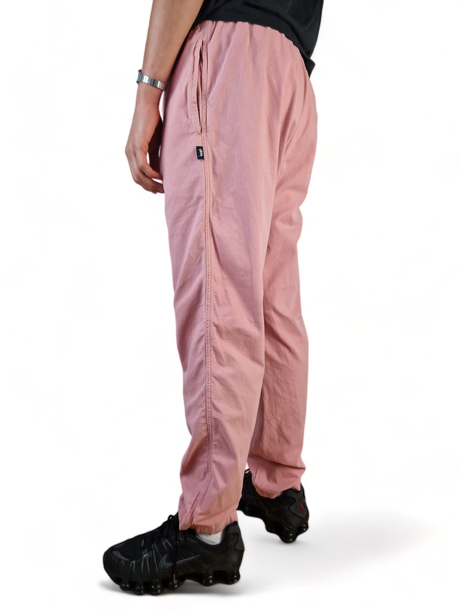 Stüssy Stoffhose Mit Bändsel Rosa L