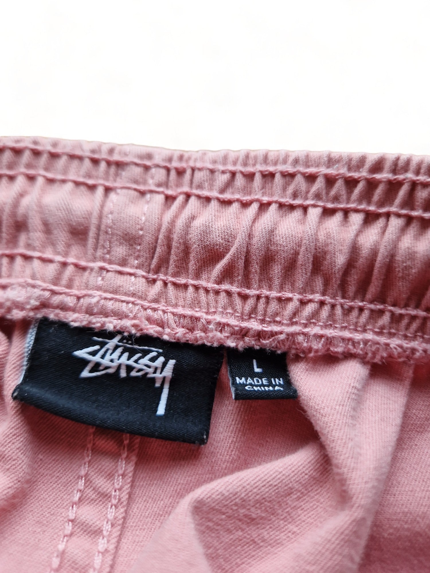 Stüssy Stoffhose Mit Bändsel Rosa L