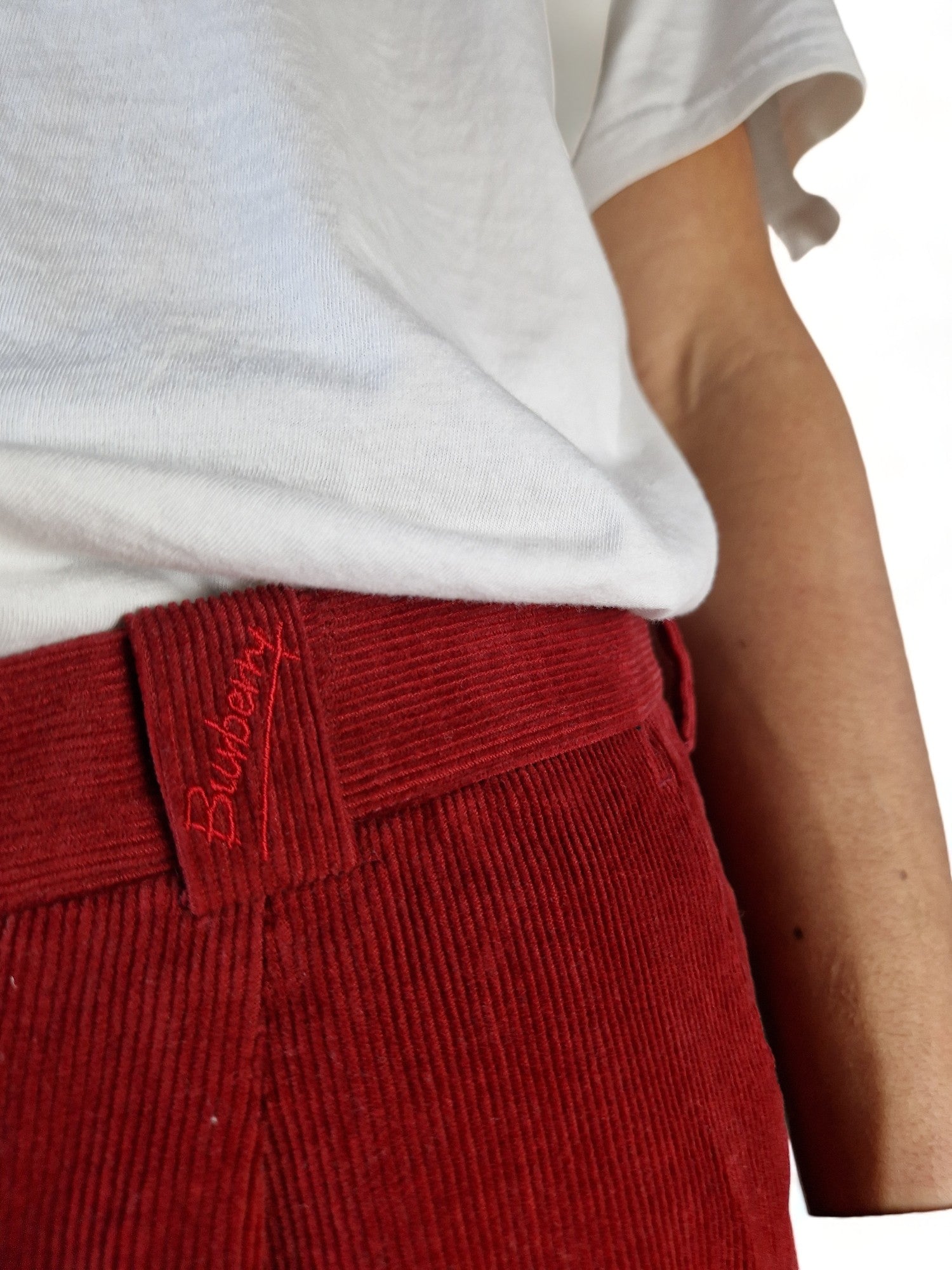 Burberry Cordhose Stretch Rot (46) XL-XXL