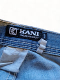 Vintage Karl Kani Jeans Baggy Y2K Fit V-Embroidery Hellblau 34/34