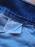Vintage Karl Kani Jeans Baggy Y2K Fit V-Embroidery Hellblau 34/34