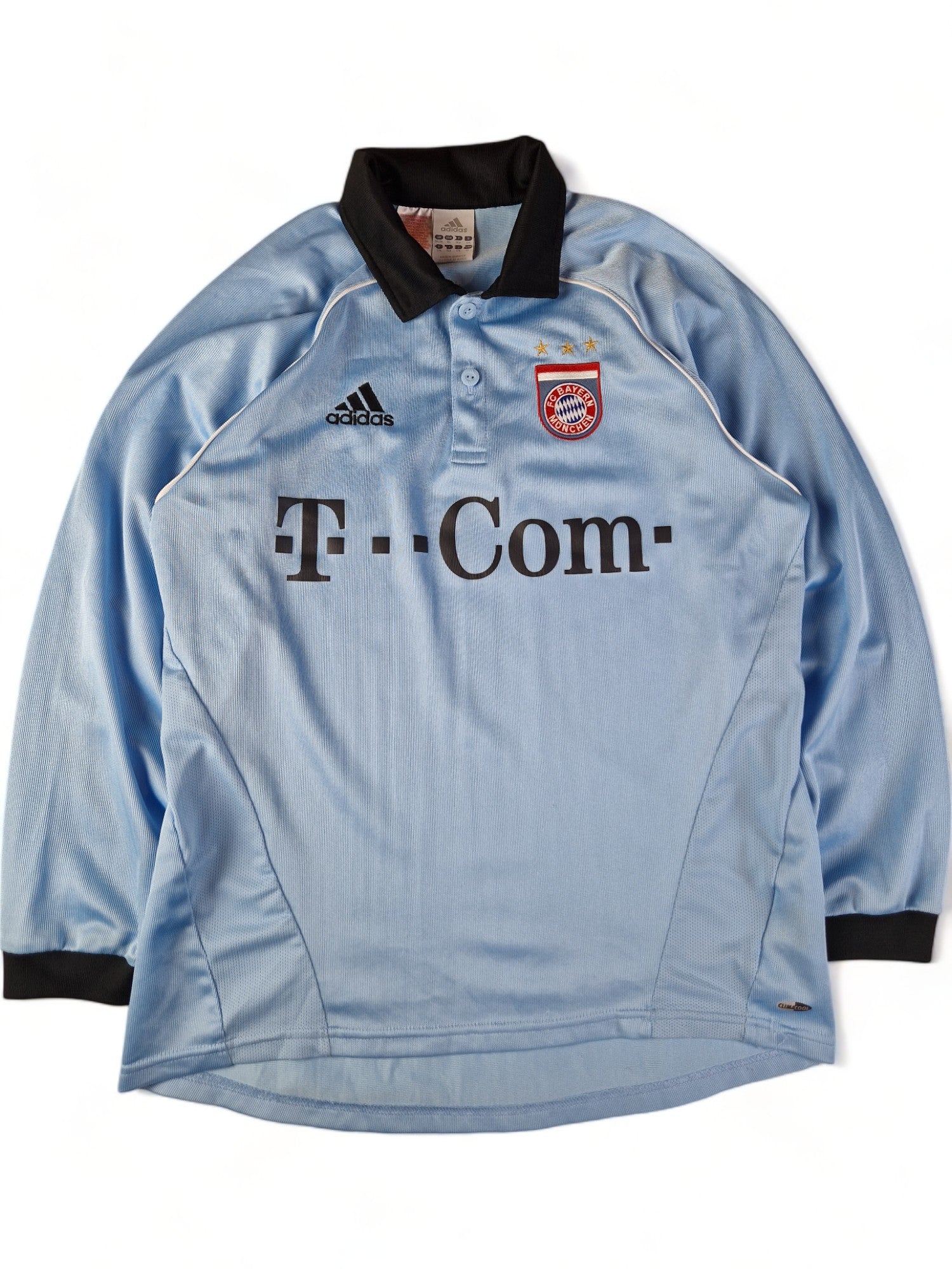 Adidas Trikot Langarm FC Bayern München Torwart Meister Trikot 2005/06 Blau Kinder 176