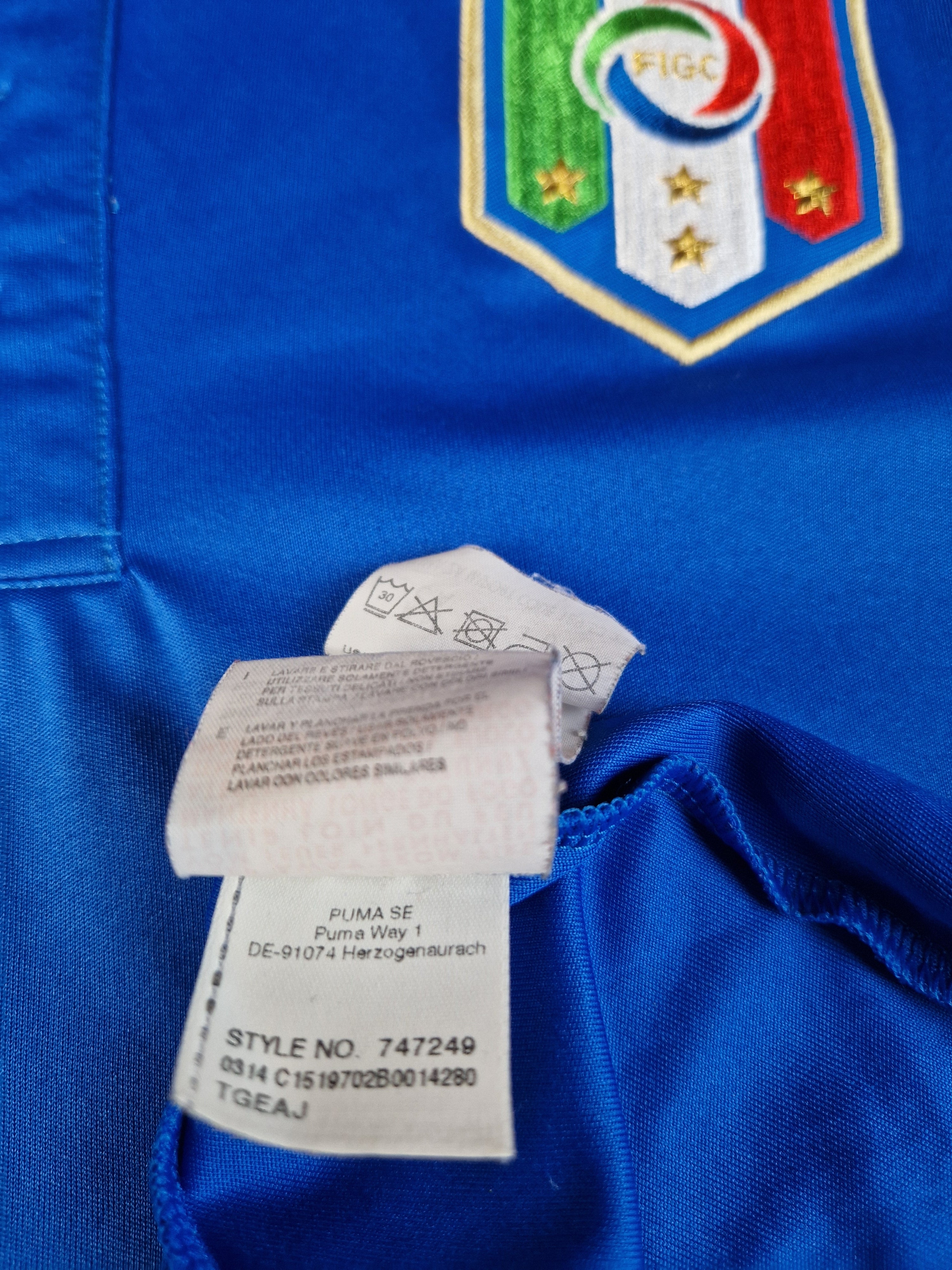Puma Trikot #9 Balotelli Italy 2014 Home Blau XL