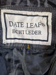 Vintage Date Leaf Lederweste Biker "Germany" Patches Schwarz L