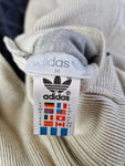 Vintage Adidas Weste Reversible 2in1 Stepp- Und Stoffweste Navy Beige M
