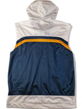 Vintage Puma Weste Basketball Warn Up Weiß Blau L