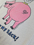 Vintage True Colors Shirt 1993 "Get off my back!" Single Stitch Boxy Weiß L-XL