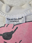 Vintage True Colors Shirt 1993 "Get off my back!" Single Stitch Boxy Weiß L-XL