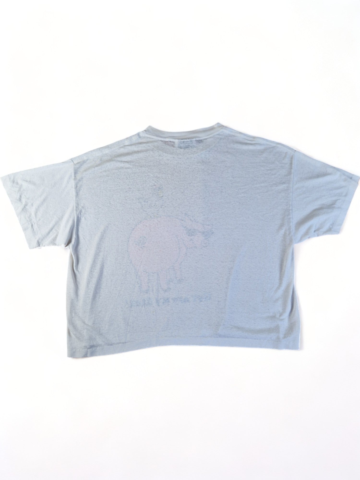 Vintage True Colors Shirt 1993 "Get off my back!" Single Stitch Boxy Weiß L-XL - RareRags