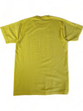 Vintage Fruit Of The Loom Shirt "Serenity Prayer: God grant me the Serenity..." Single Stitch Made In USA Gelb M