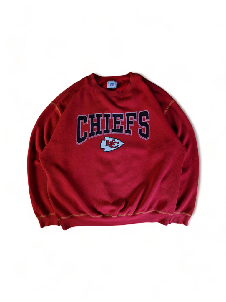 Vintage Sweater NFL Kansas City Chief Made In USA Rot M RareRags