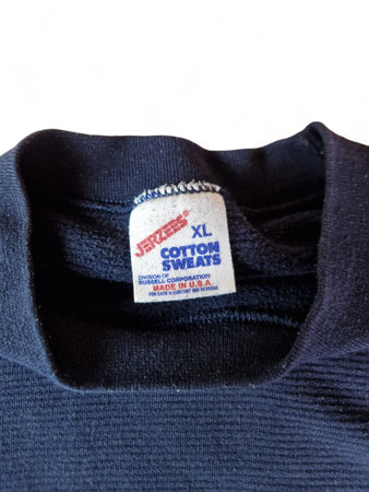 Vintage Jerzees Sweater 80s Scenic Airlines Made In USA Dunkelblau XL