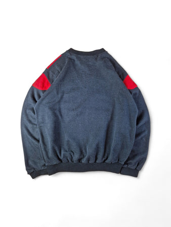 Vintage Hugo Boss Sweater early 80s Dünn Schwarz Rot L-XL